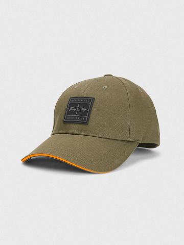 Férfi Tommy Hilfiger Signature HATS Zöld | HU 1519AHK